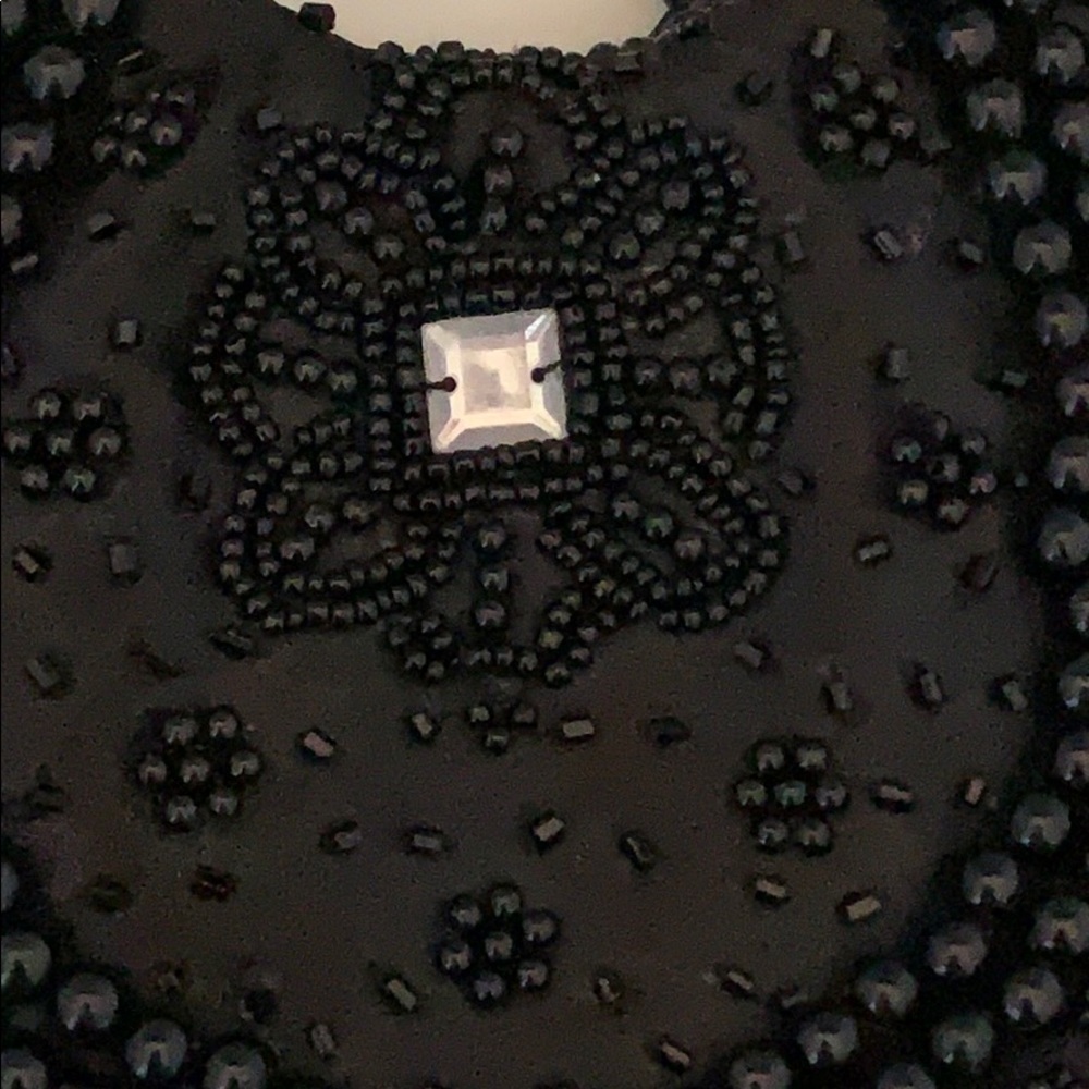 Vtg Unique Beaded Shoulder Evening Handbag Purse - Picture 4 of 11